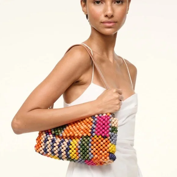 STAUD Multicolor Beaded Shoulder Bag - Picture 5 of 8